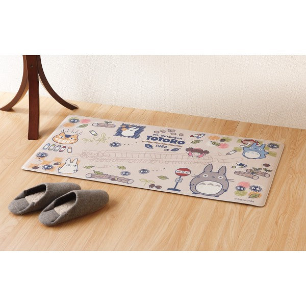 ギフト好適品 となりのトトロ ロングマット(90cm) おえかき ベージュ 606043
