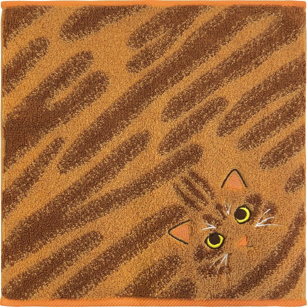 ギフト好適品 Uchinoko mate 毛並みハンカチ 茶トラ UNJ-801