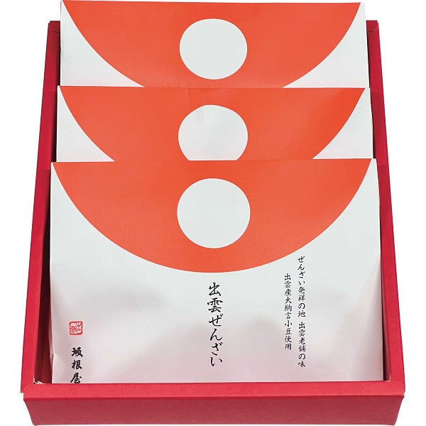 坂根屋 紅白餅入り出雲ぜんざい(3個) 1676412