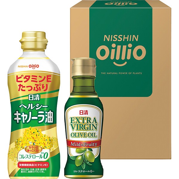 日清 ヘルシーオイル&EXVオリーブオイルギフト TOVー10