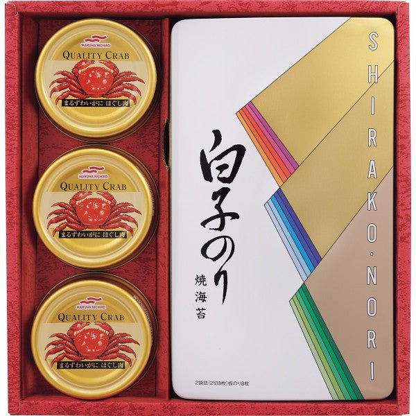 白子のり のり・かに缶詰合せ SN-300