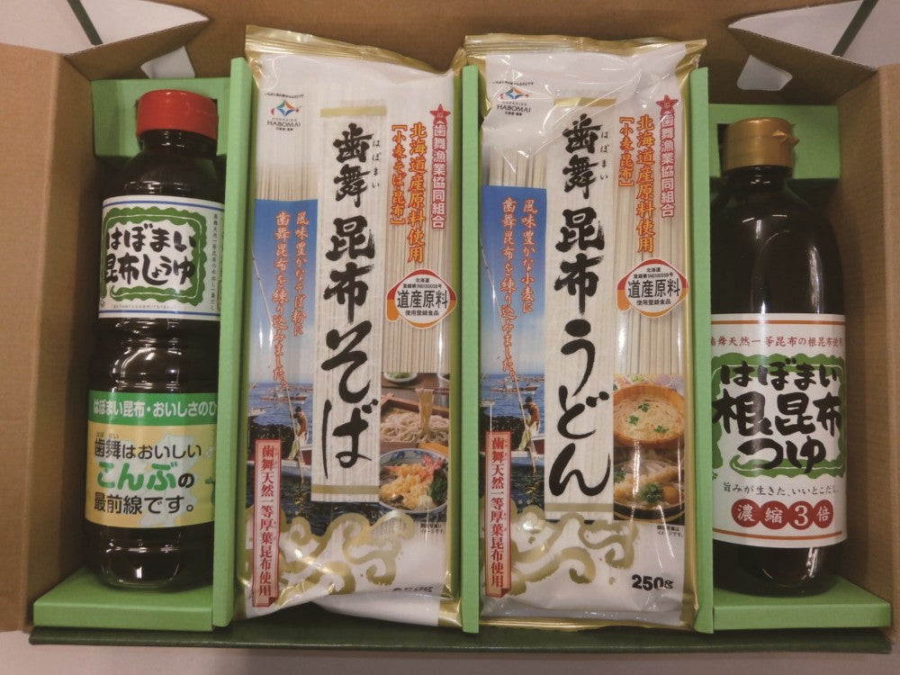 歯舞漁業協同組合 乾麺・調味料セット F-TU30