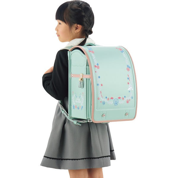 ディズニープリンセスデザイン　ランドセル＜リトルマーメイド＞ ミントクリーム D2618MT-9