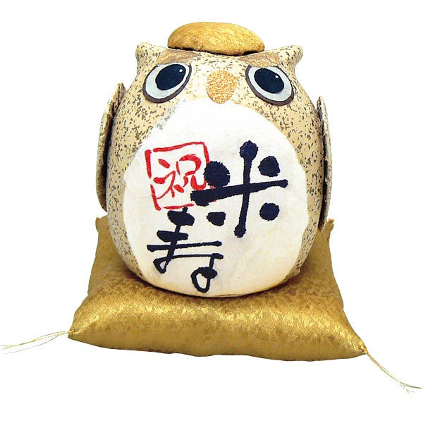 ちぎり和紙　長寿の祝いふくろう 米寿 006-482E