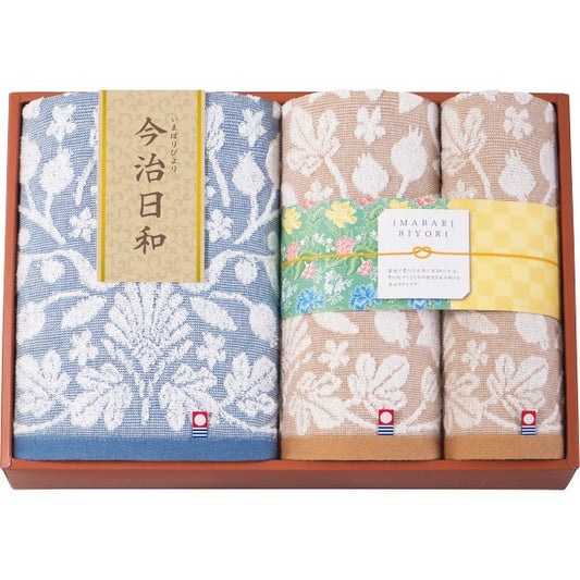 ギフト好適品 今治日和～いまばりびより～　バス・フェイス・ハンドタオルセット 66750