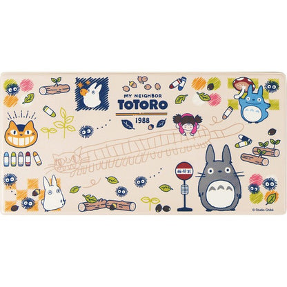 ギフト好適品 となりのトトロ　ロングマット（９０ｃｍ） おえかき ベージュ 606043