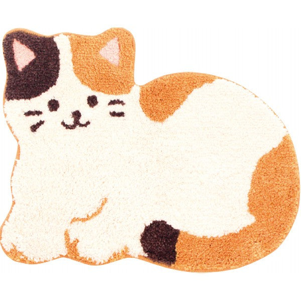 ファンディトアニマル　洗えるマット みけねこ 57524