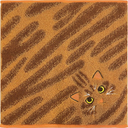 ギフト好適品 Ｕｃｈｉｎｏｋｏ　ｍａｔｅ　毛並みハンカチ 茶トラ UNJ-801