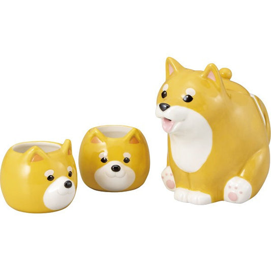ギフト好適品 ティーセット　柴犬親子 SAN4576