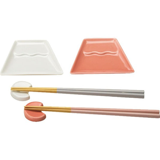 小田陶器　ｆｕｊｉ　小皿箸置揃 ODA04-4054C