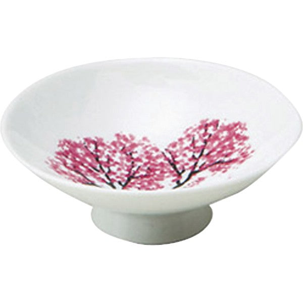 ギフト好適品 冷感　白平盃ペアセット 桜 J0100-001-00