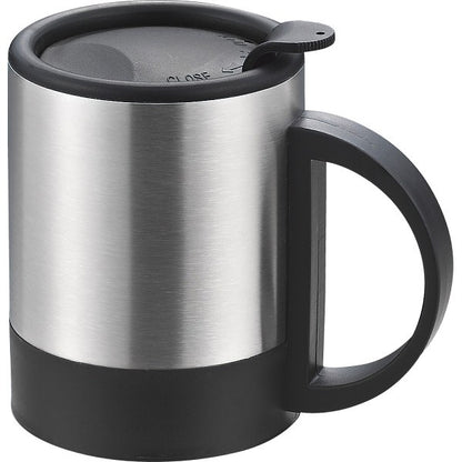 ギフト好適品 ハイテク　フタ付ステンレスマグ HM-09