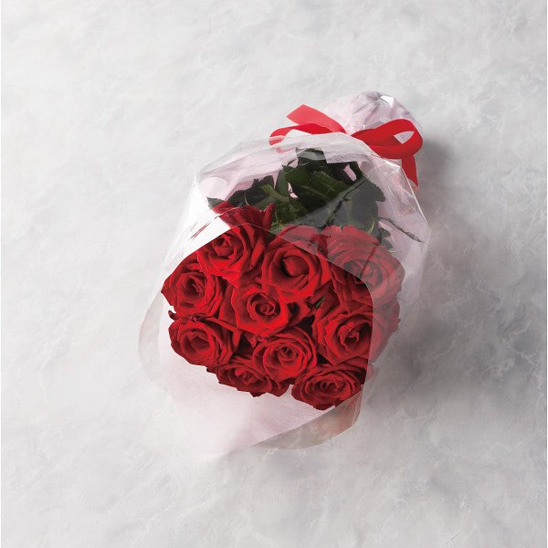 バラの花束　１０本から１５本までのお申し込み レッド 19RD10‐15