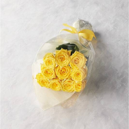 ギフト好適品 バラの花束　２１本から１００本までのお申し込み イエロー 19YL21-100