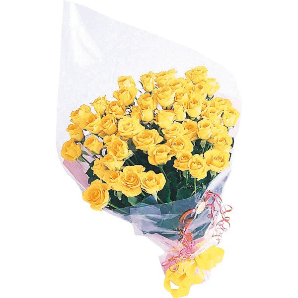 ギフト好適品 バラの花束　２１本から１００本までのお申し込み イエロー 19YL21-100
