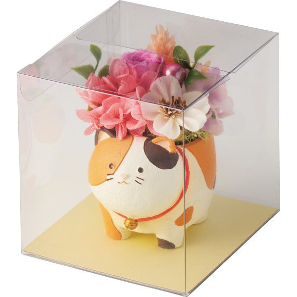 ギフト好適品 アニマルプリザ（プリザーブドフラワー） ねこ 1745874