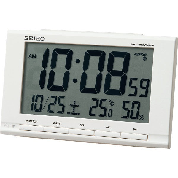 セイコー　電波デジタル目覚まし時計　 １～５９個 SQ789W