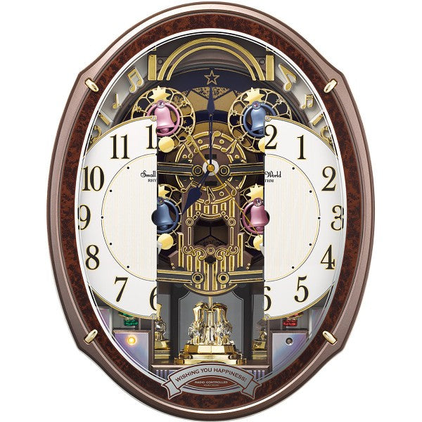 ギフト好適品 スモールワールド　メロディ電波からくり掛時計（４８曲入） 4MN545RH23