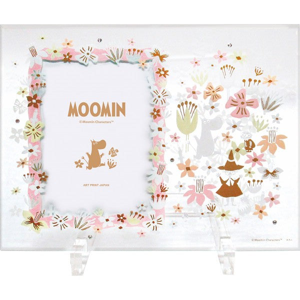 ギフト好適品 ムーミン　グラスフレーム フラワー 1000110442