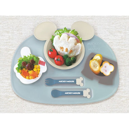 ギフト好適品 アイコンランチプレート ミッキーマウス×ブルーベージュ 306934