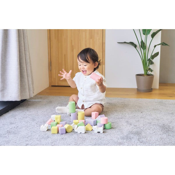 ギフト好適品 ピープル　純国産お米のおもちゃシリーズ　お米のどうぶつつみき　いろどり 025465
