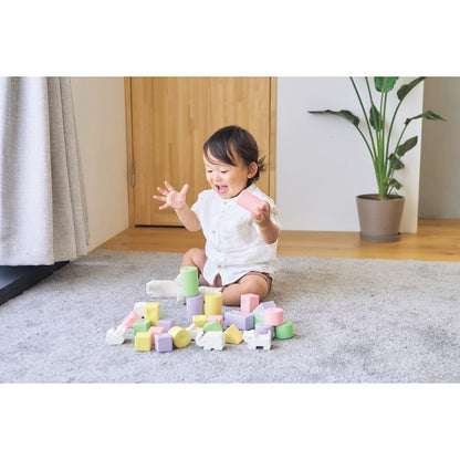 ギフト好適品 ピープル　純国産お米のおもちゃシリーズ　お米のどうぶつつみき　いろどり 025465