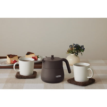 ギフト好適品 サーモス　ティーポット（４５０ｍｌ） ブラウン TTE-450BW