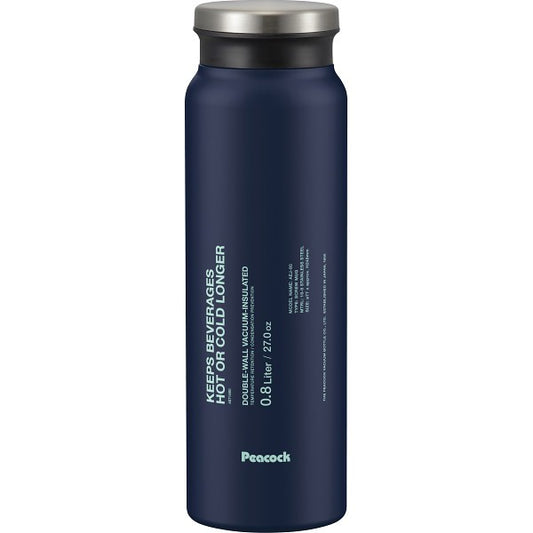 ピーコック　ステンレスボトルスクリューマグタイプ（８００ｍｌ） ダークネイビー AEJ-80AK