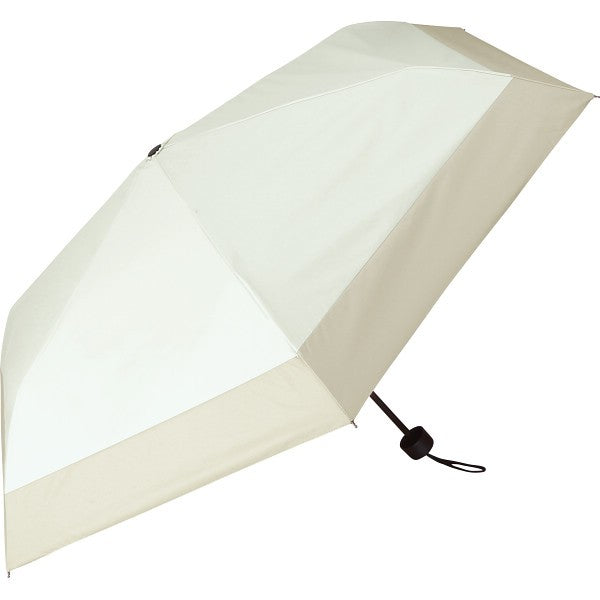 ギフト好適品 ジミージー　晴雨兼用ＵＶ加工　折りたたみ傘（５５ｃｍ） オフホワイト・ベージュ１ 1759906