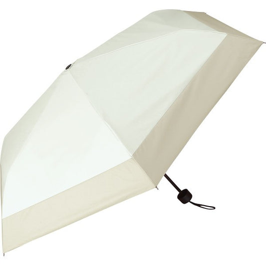 ギフト好適品 ジミージー　晴雨兼用ＵＶ加工　折りたたみ傘（５５ｃｍ） オフホワイト・ベージュ１ 1759906