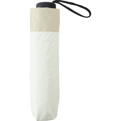 ギフト好適品 ジミージー　晴雨兼用ＵＶ加工　折りたたみ傘（５５ｃｍ） オフホワイト・ベージュ１ 1759906
