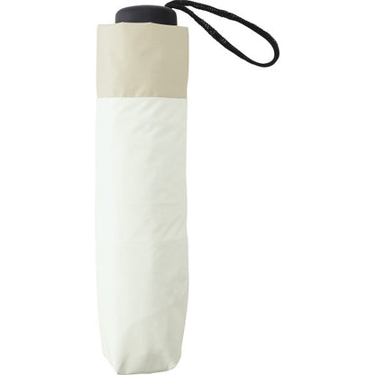 ギフト好適品 ジミージー　晴雨兼用ＵＶ加工　折りたたみ傘（５５ｃｍ）遮熱タイプ オフホワイト・ベージュ２ 1759909