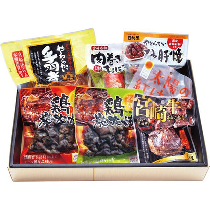 宮崎名物　鶏炭火焼＆肉巻きおにぎり満腹ギフト 1780725