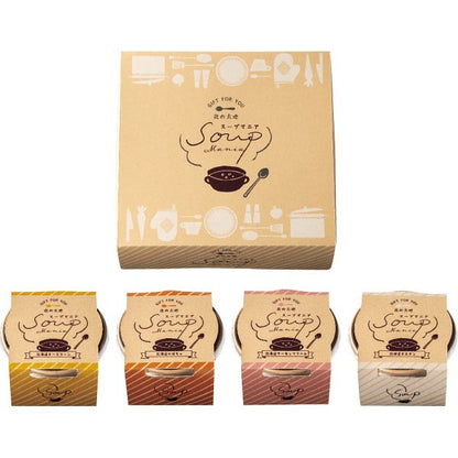 ギフト好適品 北の大地４種のＣＵＰスープ F251