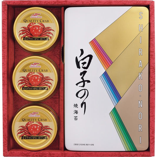白子のり　のり・かに缶詰合せ SN-300