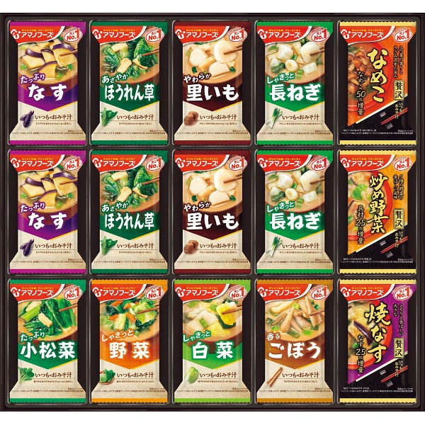 アマノフーズ　フリーズドライ　みそ汁ギフト（３０食） 40SHA           