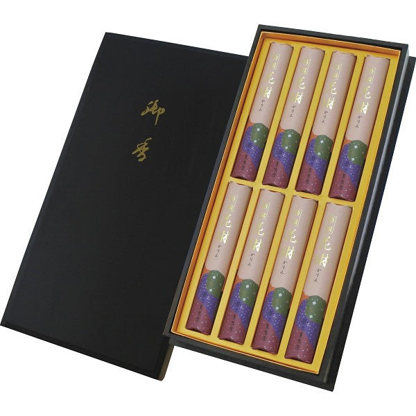 薫寿堂　特撰花琳　短寸８入（桐塗箱入） 035