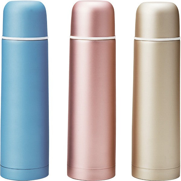 真空ステンレスボトル（４８０ｍｌ）メタリック シャンパンゴールド・ローズピンク・ブルー JM-723