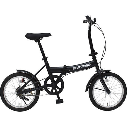 フィールドチャンプ　１６型折畳み自転車（鍵・ライト付） MG-FCP16BKRL
