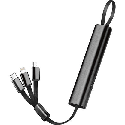 ３ＩＮ１マルチケーブル ブラック SW-165BK