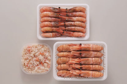 カネコメ田中水産 ぼたんえび・甘えび・おおずわいがにほぐし身セット