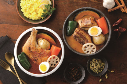 【北海道直送】 ベル食品×なないろキッチン スープカレーの素 2種4個セット
