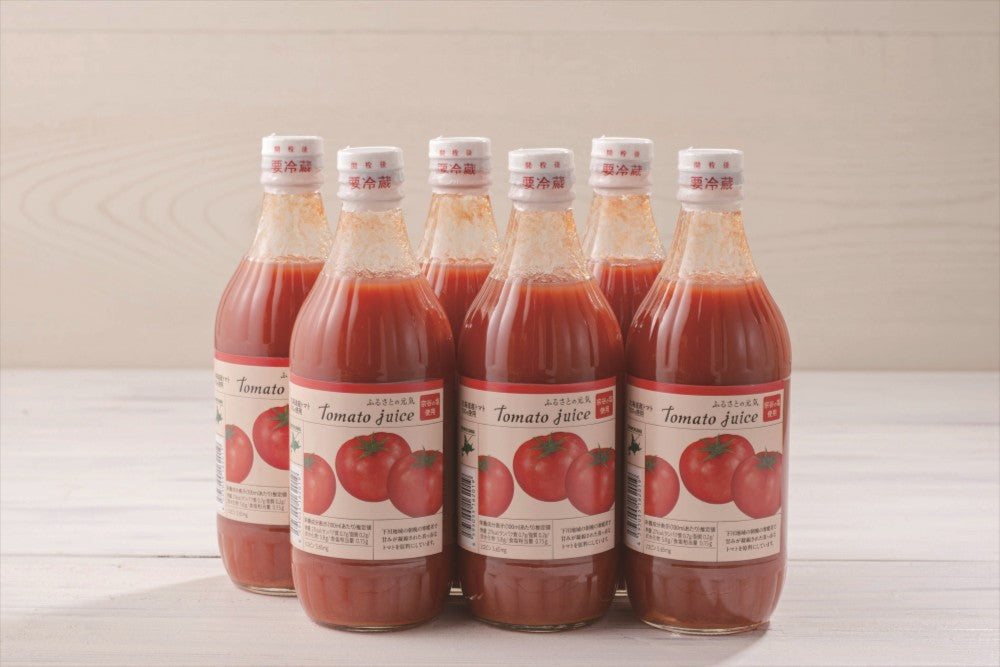 【北海道直送】 下川事業協同組合 とまとジュース「ふるさとの元気」５００ｍｌ×６本（有塩）