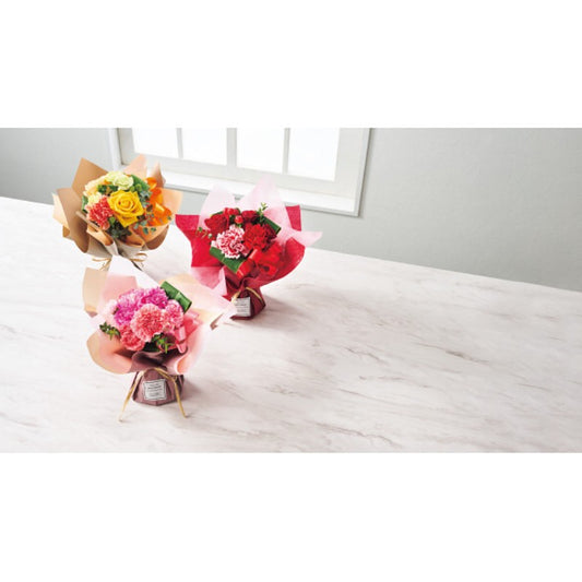 【母の日専用】そのまま飾れる　母の日ブーケ レッド商品のお届け期間：5.6(水)～5.10(日)。5月6日以降のご注文は「遅れてごめんね」対応となります。